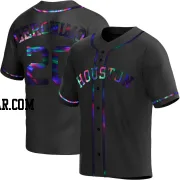 Cesar Geronimo Youth Houston Astros Black Holographic Replica Alternate Jersey