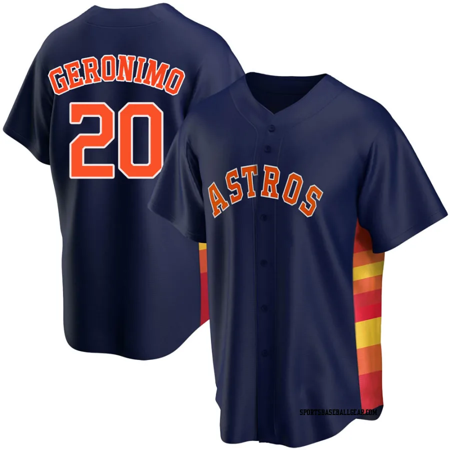 Cesar Geronimo Youth Houston Astros Navy Replica Alternate Jersey