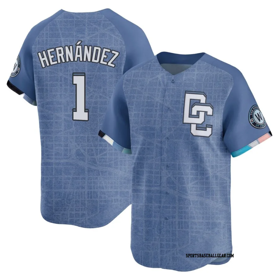 Cesar Hernandez Men's Washington Nationals Blue Limited 2025 City Connect Jersey
