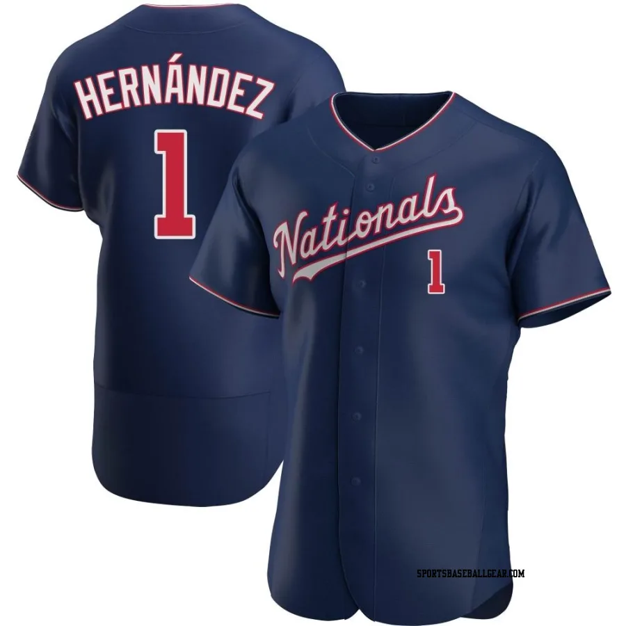 Cesar Hernandez Men's Washington Nationals Navy Authentic Alternate Jersey