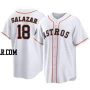 Cesar Salazar Youth Houston Astros White Replica 2022 World Series Home Jersey
