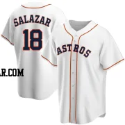 Cesar Salazar Youth Houston Astros White Replica Home Jersey
