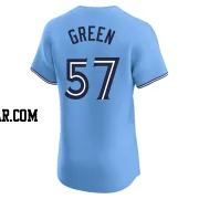 Chad Green Men's Toronto Blue Jays Blue Elite Powder Alternate Jersey