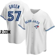 Chad Green Men's Toronto Blue Jays White Replica Home Jersey
