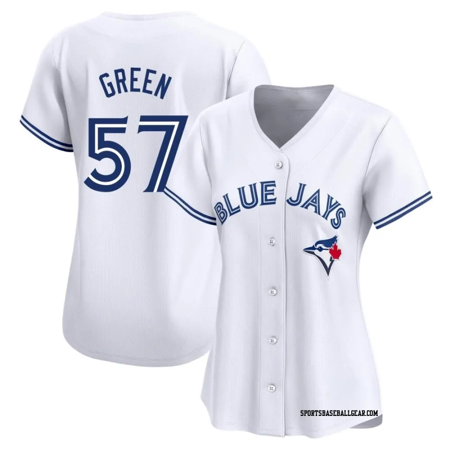 Chad Green Women's Toronto Blue Jays White Limited Home Jersey