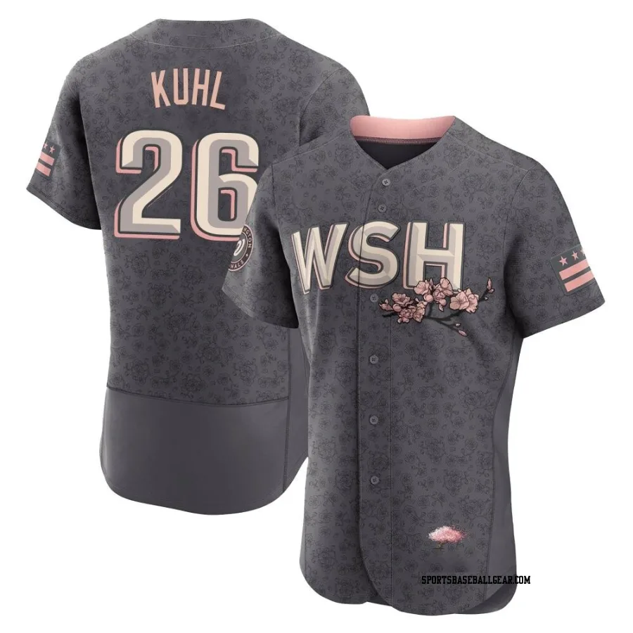 Chad Kuhl Men's Washington Nationals Gray Authentic 2022 City Connect Jersey