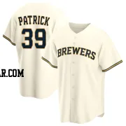 Chad Patrick Men's Milwaukee Brewers Cream Replica Home Jersey