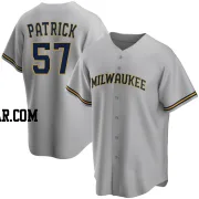 Chad Patrick Men's Milwaukee Brewers Gray Replica Road Jersey