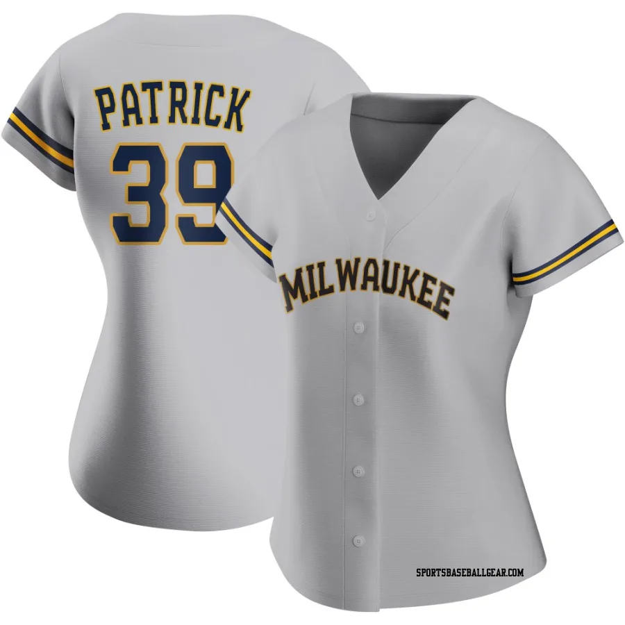 Chad Patrick Women's Milwaukee Brewers Gray Authentic Road Jersey