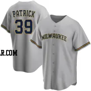 Chad Patrick Youth Milwaukee Brewers Gray Replica Road Jersey
