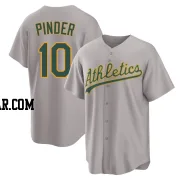 Chad Pinder Men's Oakland Athletics Gray Replica Away 2.0 Jersey