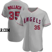 Chad Wallach Men's Los Angeles Angels Gray Authentic Road Jersey