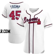 Chadwick Tromp Men's Atlanta Braves White Authentic Home Jersey