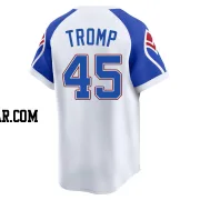 Chadwick Tromp Men's Atlanta Braves White Limited Throwback Cooperstown Collection Jersey