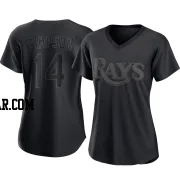 Chandler Simpson Women's Tampa Bay Rays Black Replica Pitch Fashion Jersey