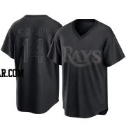 Chandler Simpson Youth Tampa Bay Rays Black Replica Pitch Fashion Jersey