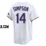 Chandler Simpson Youth Tampa Bay Rays White Limited Throwback Cooperstown Jersey
