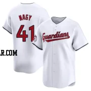 Charles Nagy Youth Cleveland Guardians White Limited Home Jersey