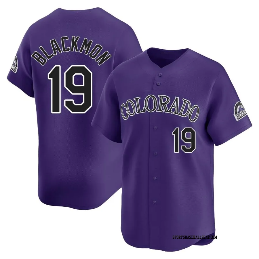 Charlie Blackmon Men's Colorado Rockies Purple Limited Alternate Jersey