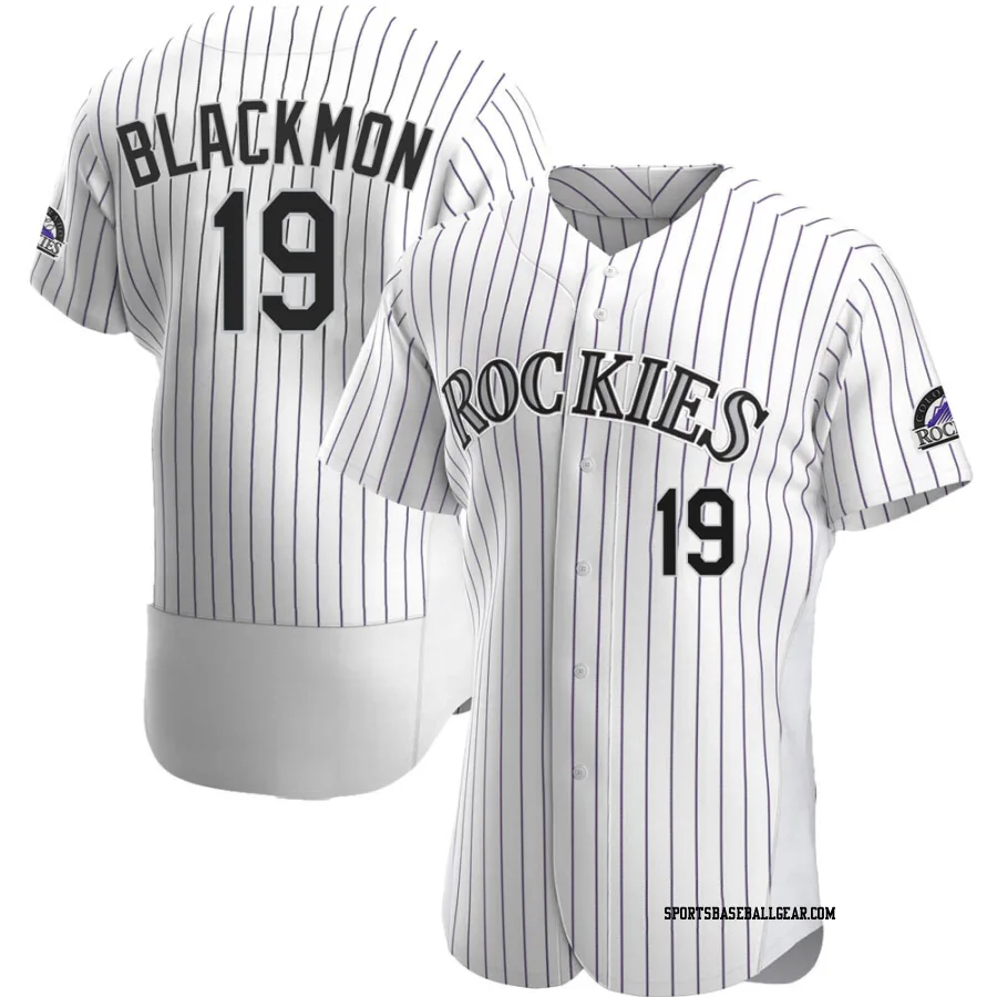 Charlie Blackmon Men's Colorado Rockies White Authentic Home Jersey
