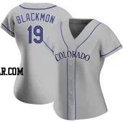 Charlie Blackmon Women's Colorado Rockies Gray Authentic Road Jersey