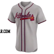 Charlie Culberson Men's Atlanta Braves Gray Elite Road Jersey