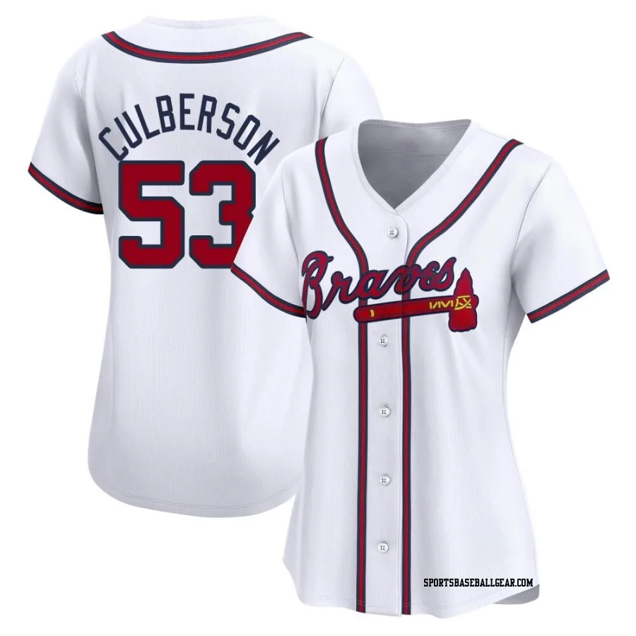 Charlie Culberson Women's Atlanta Braves White Limited Home Jersey
