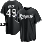 Charlie Hough Men's Texas Rangers White Replica Black 2023 World Series Champions Jersey