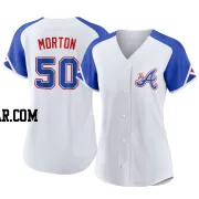 Charlie Morton Women's Atlanta Braves White Replica 2023 City Connect Jersey
