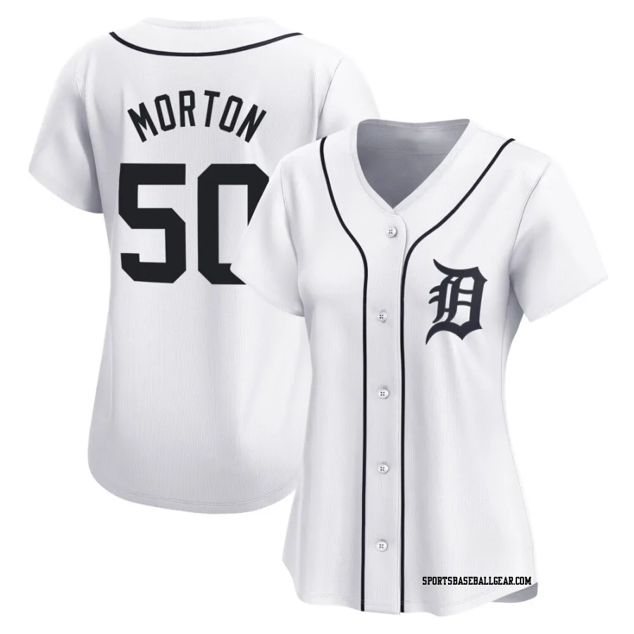 Charlie Morton Women's Detroit Tigers White Limited Home Jersey