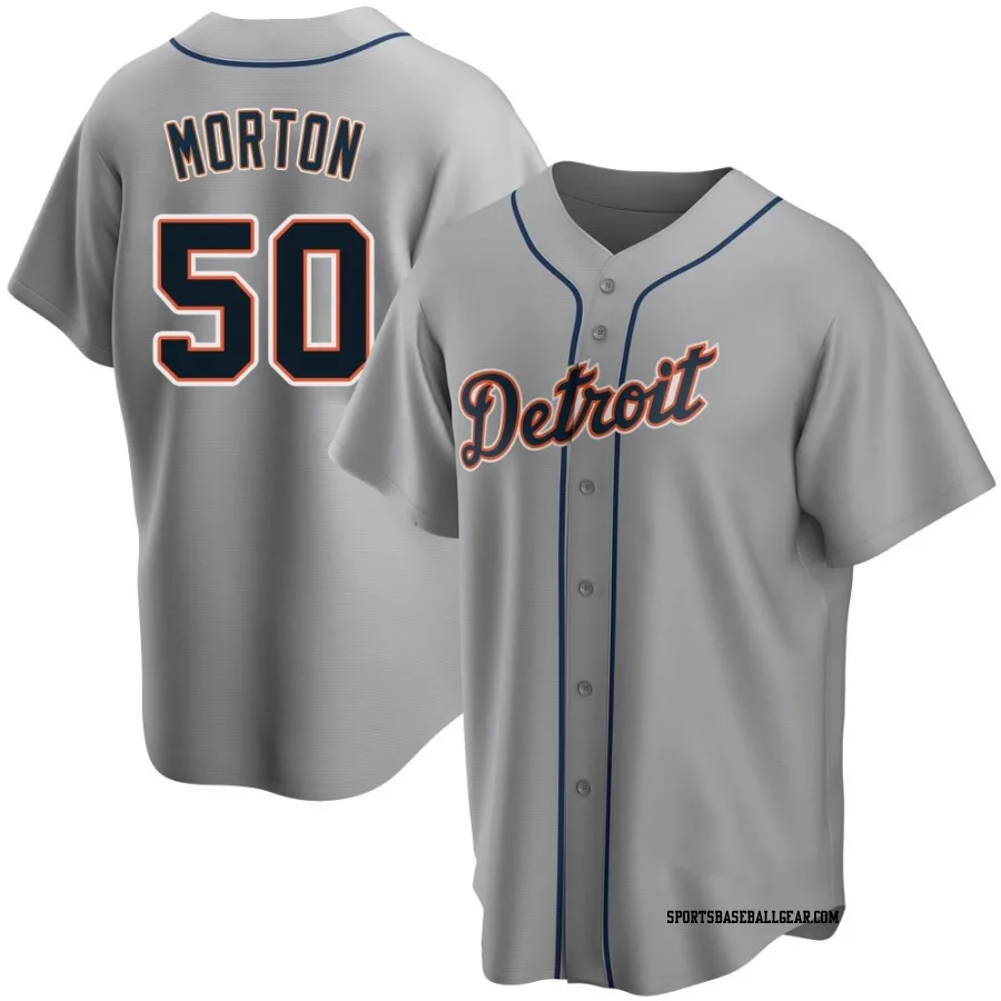 Charlie Morton Youth Detroit Tigers Gray Replica Road Jersey