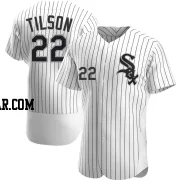 Charlie Tilson Men's Chicago White Sox White Authentic Home Jersey