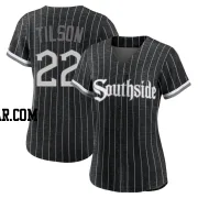 Charlie Tilson Women's Chicago White Sox Black Replica 2021 City Connect Jersey
