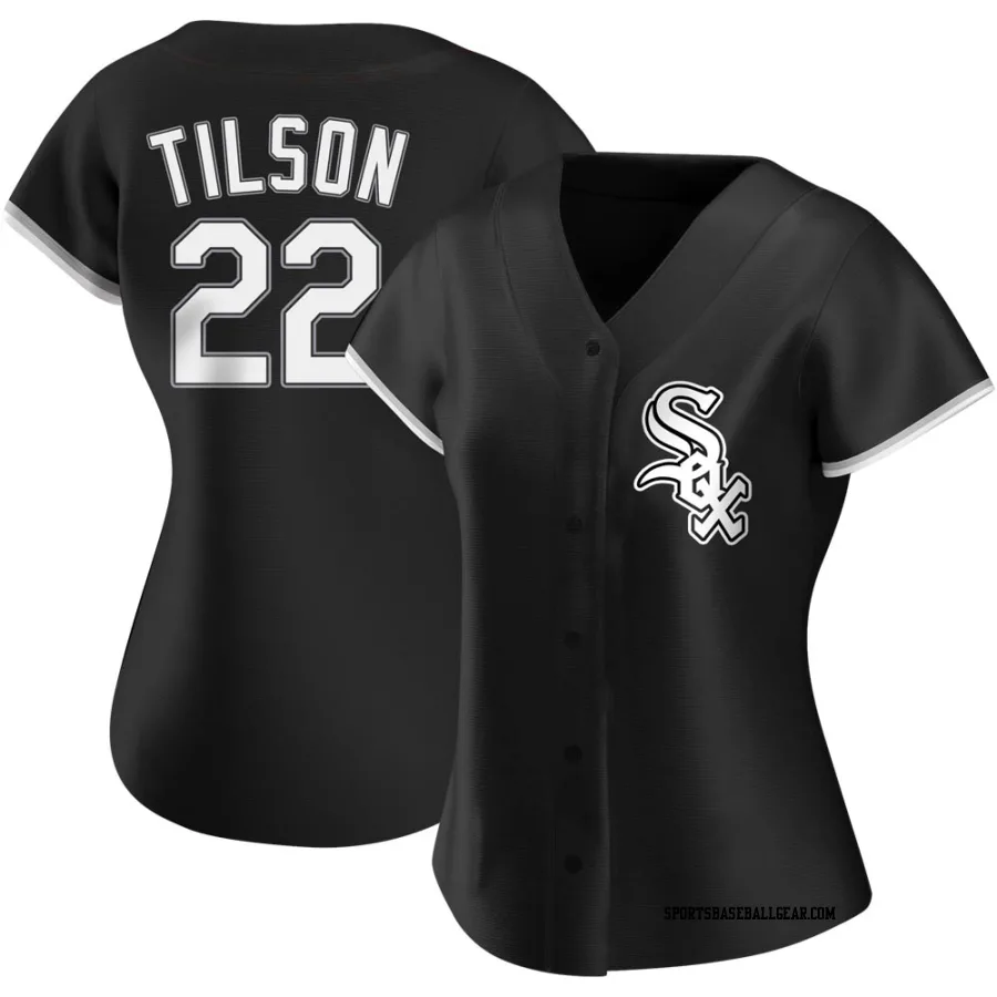 Charlie Tilson Women's Chicago White Sox Black Replica Alternate Jersey