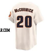 Chas McCormick Men's Houston Astros Cream Limited Throwback Cooperstown Collection Jersey