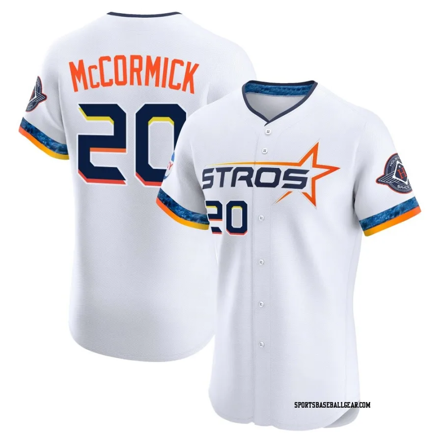 Chas McCormick Men's Houston Astros White Elite 2025 City Connect Jersey