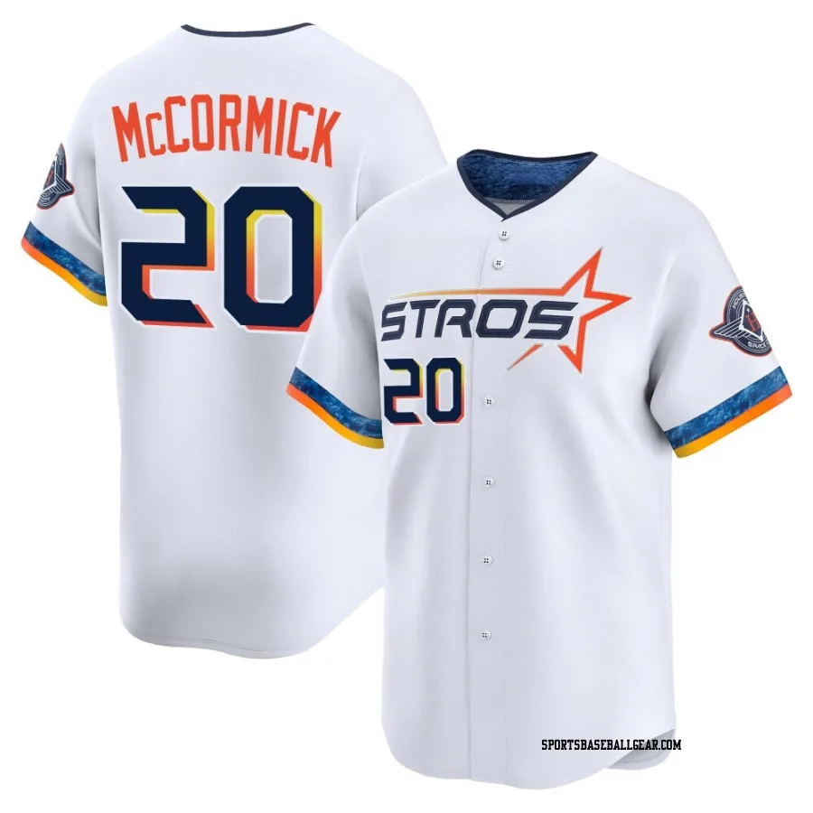 Chas McCormick Men's Houston Astros White Limited 2025 City Connect Jersey