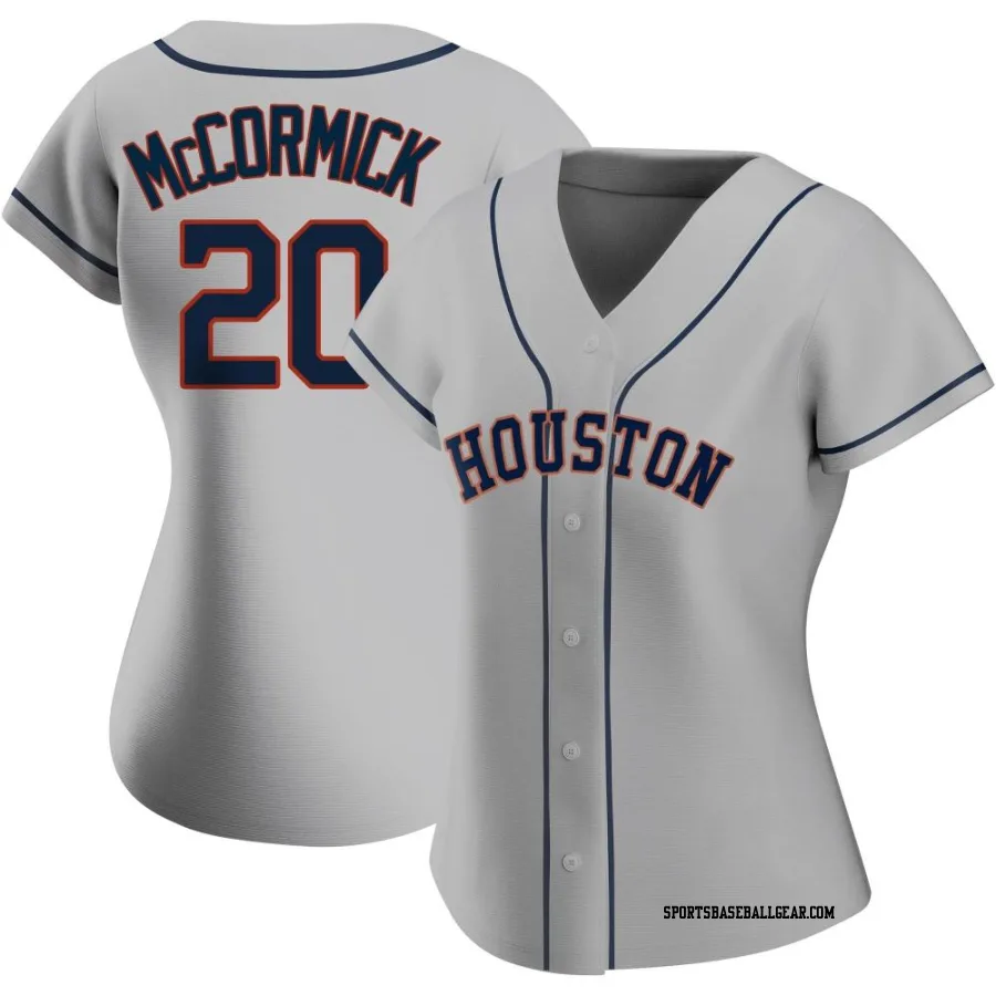 Chas McCormick Women's Houston Astros Gray Replica Road 2020 Jersey