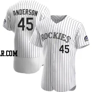 Chase Anderson Men's Colorado Rockies White Authentic Home Jersey