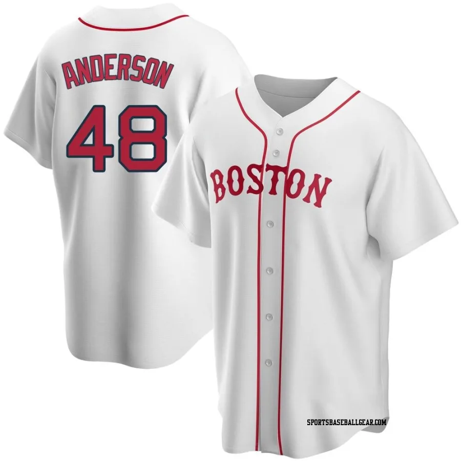 Chase Anderson Youth Boston Red Sox White Replica Alternate Jersey