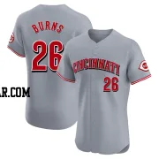 Chase Burns Men's Cincinnati Reds Gray Elite Road Jersey