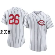Chase Burns Men's Cincinnati Reds White Authentic 2022 Field Of Dreams Jersey