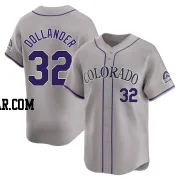 Chase Dollander Men's Colorado Rockies Gray Limited Road Jersey