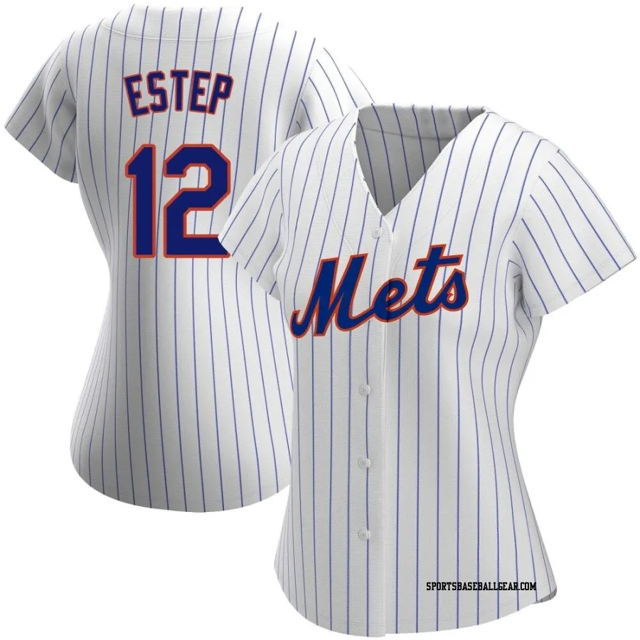 Chase Estep Women's New York Mets White Authentic Home Jersey