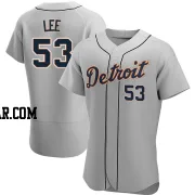 Chase Lee Men's Detroit Tigers Gray Authentic Road Jersey