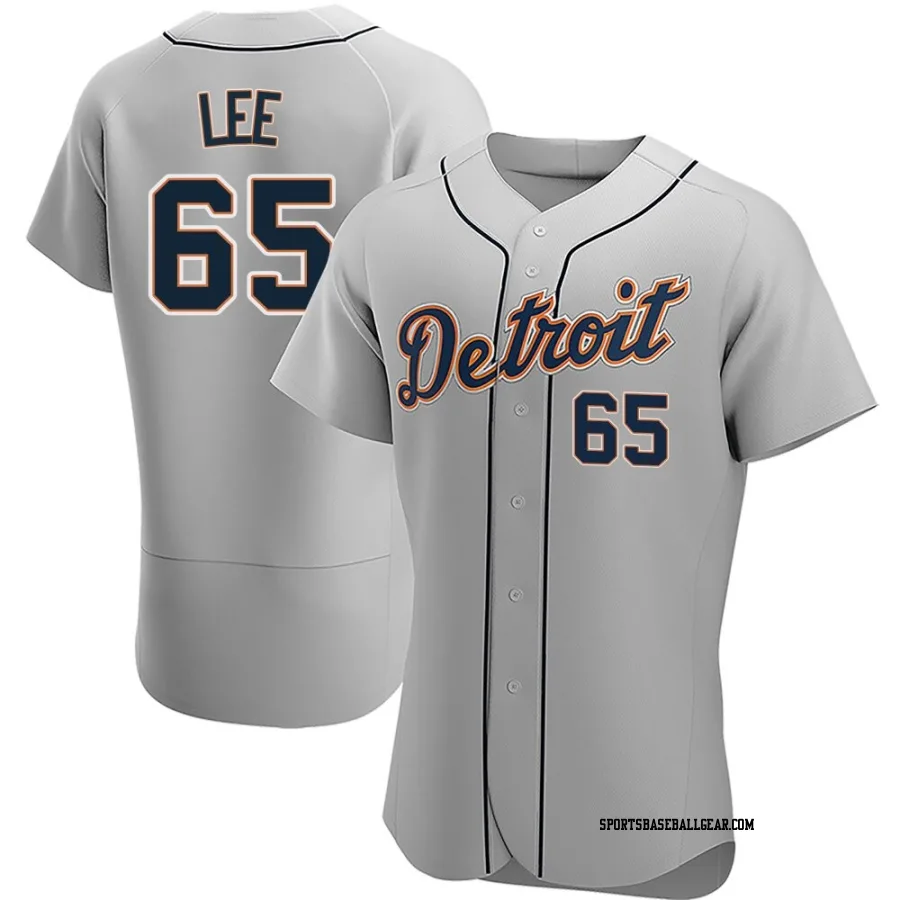 Chase Lee Men's Detroit Tigers Gray Authentic Road Jersey