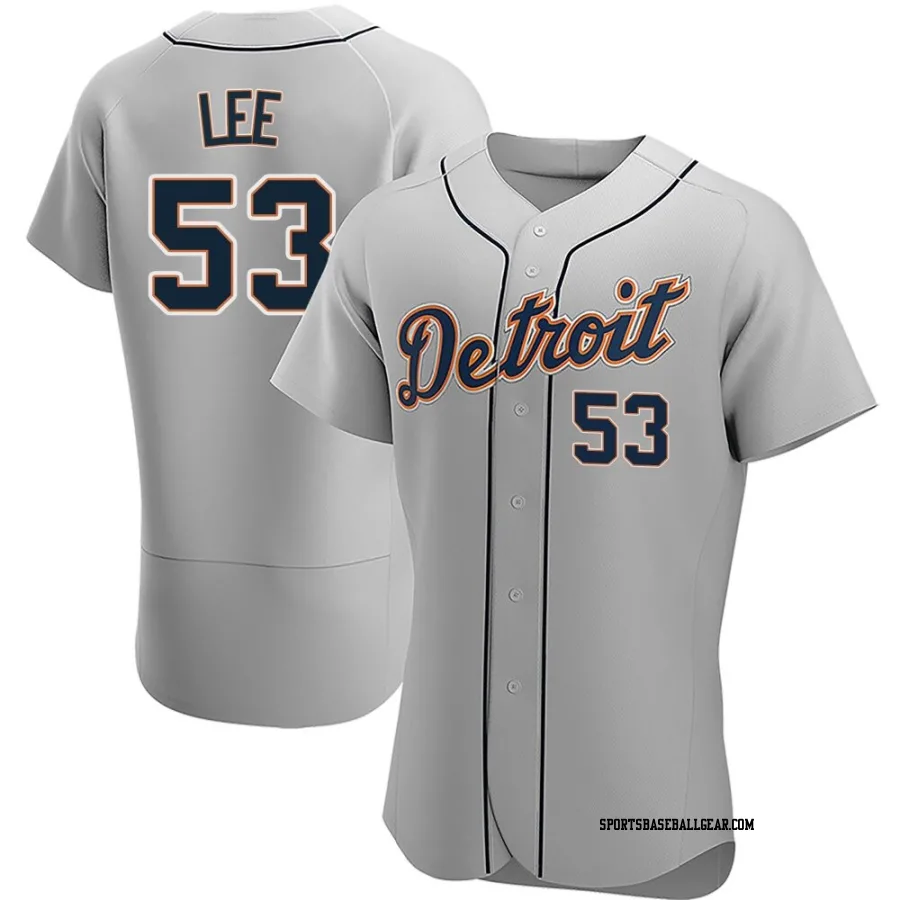 Chase Lee Men's Detroit Tigers Gray Authentic Road Jersey