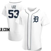 Chase Lee Men's Detroit Tigers White Authentic Home Jersey
