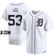 Chase Lee Men's Detroit Tigers White Limited Home Jersey