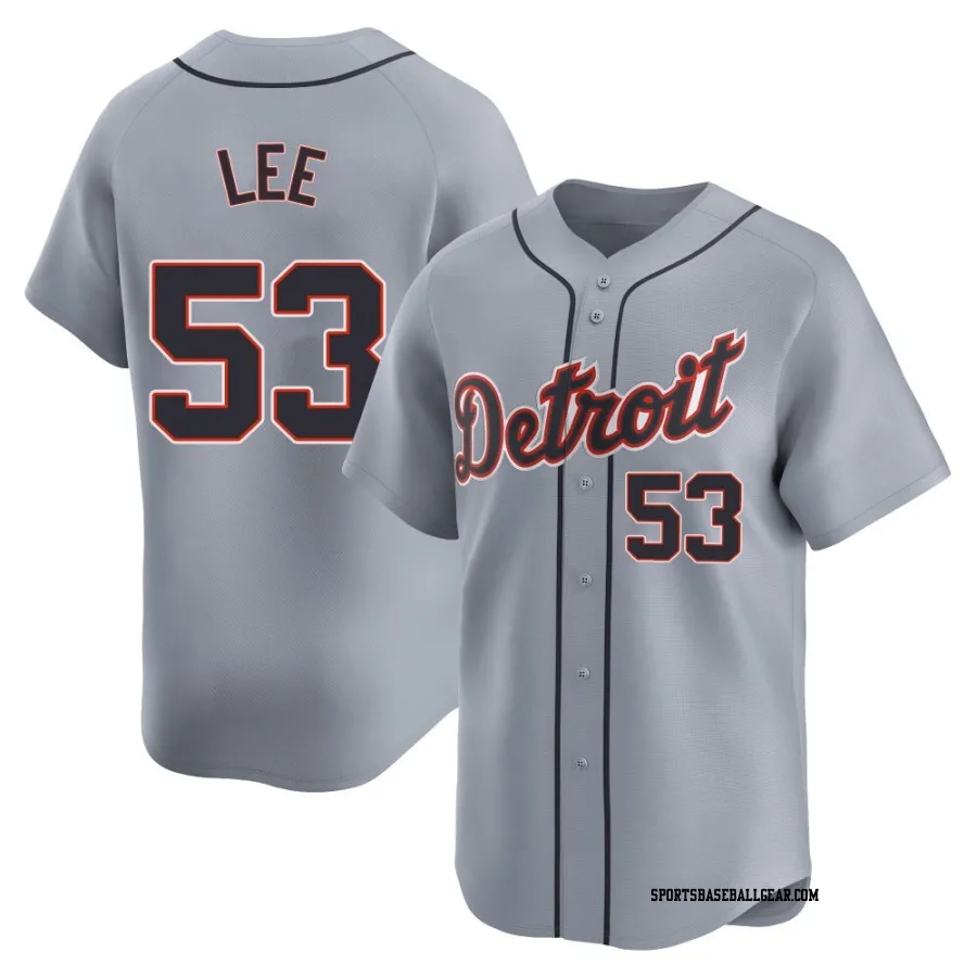 Chase Lee Youth Detroit Tigers Gray Limited Road Jersey